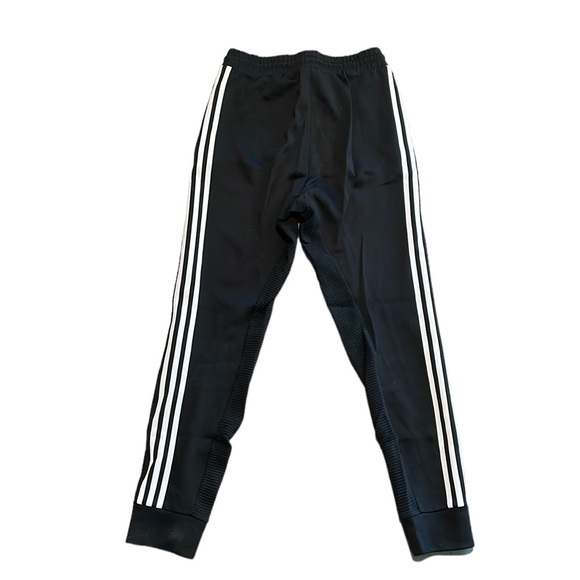 NWOT Adidas Men's Classic Ribbed Black Sweatpants - Picture 2 of 3